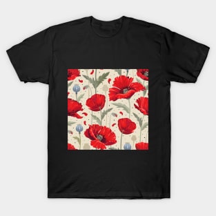 Bright poppies field T-Shirt